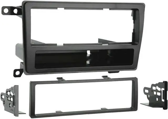 Alt view image 5 of 8 - Metra 99-7403 Single DIN Installation Kit with Pocket for 2003 Nissan Pathfinder (Black)