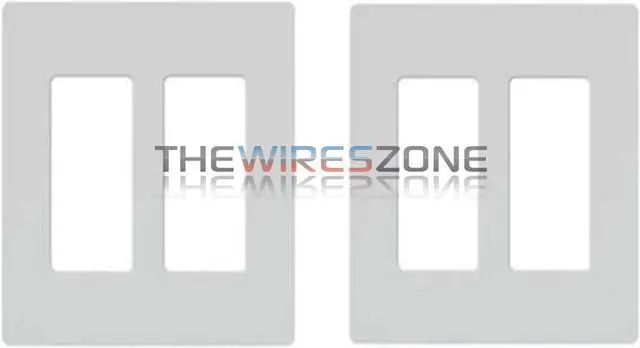 Alt view image 4 of 6 - 2-Gang Screwless Decorator Wall Plates GFCI Rocker Switch Outlet White (Pair)