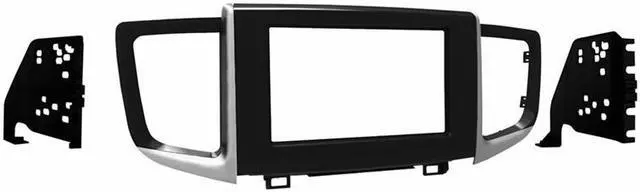 Alt view image 2 of 6 - Metra 95-7811HG Gloss Black Double DIN Dash Kit for Select 2016-2018 Honda Pilot