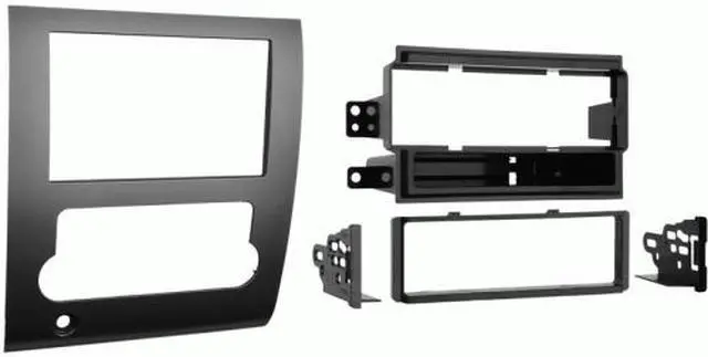 Alt view image 6 of 8 - Metra 99-7424 Single DIN/Double DIN Installation Kit for 2008-up Nissan Titan (Silver)