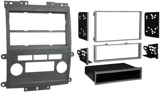 Alt view image 5 of 6 - METRA 99-7428G GRAY DOUBLE DIN INSTALL DASH KIT FOR 09 NISSAN FRONTIER LE / SE