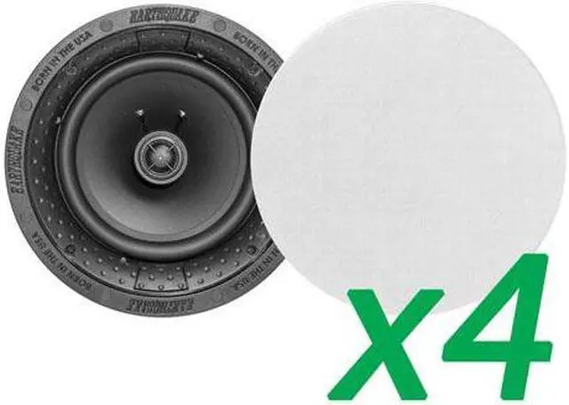 Alt view image 4 of 5 - Earthquake Sound 4-Pairs R800 8" In Ceiling Speakers w/ Magnetic Paintable Grill