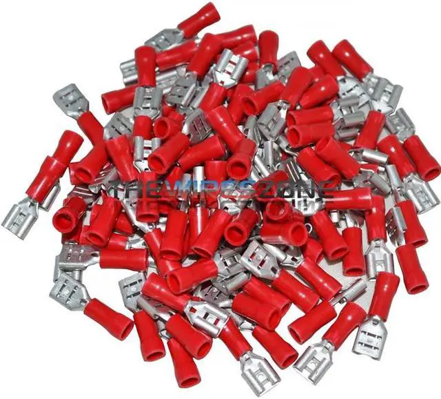 Alt view image 2 of 7 - Install Bay RVFD187 Red Vinyl 22-18 Gauge .187 Female Quick Disconnect (100/pk)