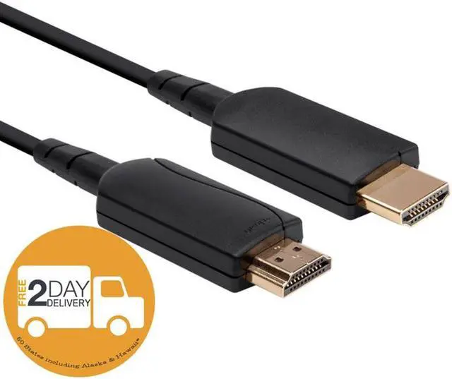 Alt view image 4 of 6 - Fiber Optic HDMI Cable 3ft 4k at 60Hz UHD 18Gbps High Speed Slim and Flexible AOC