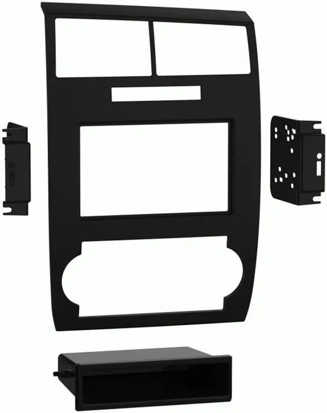 Alt view image 4 of 7 - Metra 99-6548B 1-2 DIN Dash Kit for Dodge Charger/Magnum (w/o Factory Nav) 05-07