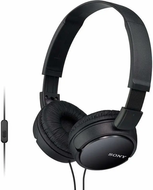 Alt view image 5 of 8 - Sony MDR-ZX110AP ZX Series Extra Bass Smartphone Headset with Mic - Black