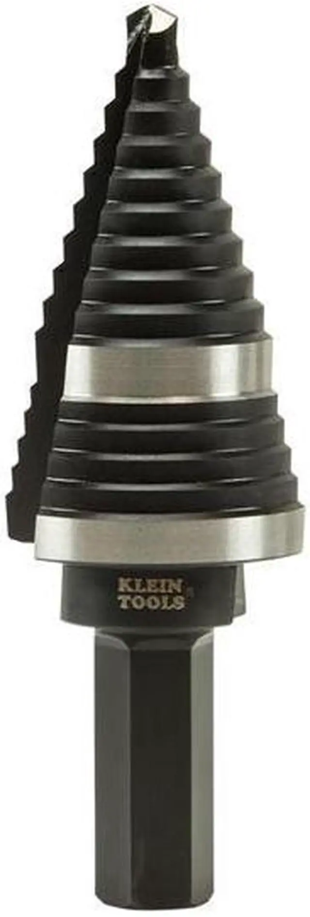 Alt view image 2 of 9 - Klein Tools KTSB11 High Speed Step Drill Bit #11 Double-Fluted 7/8 to 1-1/8-Inch