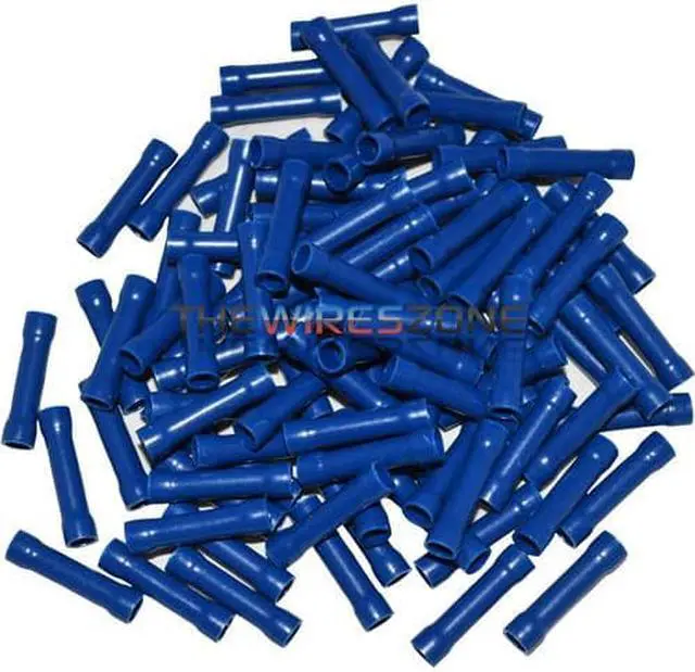 Alt view image 4 of 6 - Install Bay Bvbc Vinyl Butt Connector ,Blue; 16-14 Gauge; 100 Per Bag