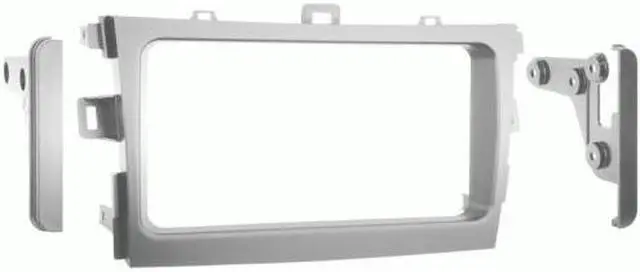 Alt view image 5 of 5 - Metra 95-8223S (Silver) Double DIN Installation Kit for 2009-up Toyota Corolla Vehicles