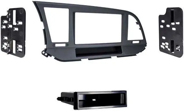 Alt view image 4 of 5 - Metra 99-7376B Matte Black Single DIN Dash Kit for Select 17-up Hyundai Elantra