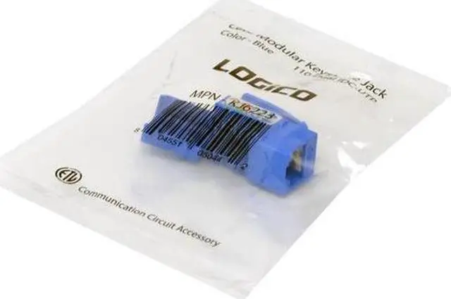 Alt view image 4 of 11 - CAT6 Blue Network Ethernet 110 Punchdown 8P8C Keystone Jack (50/pack)