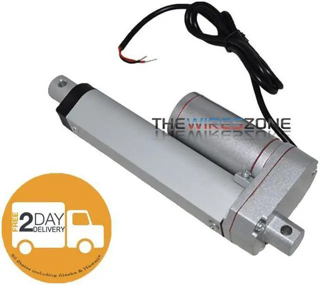 Alt view image 3 of 3 - The Install Bay FLIN4 Heavy Duty 4" 12V 110lb 8.75" Extended Car Linear Actuator