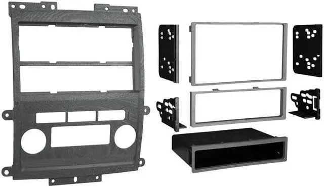 Alt view image 6 of 6 - METRA 99-7428G GRAY DOUBLE DIN INSTALL DASH KIT FOR 09 NISSAN FRONTIER LE / SE