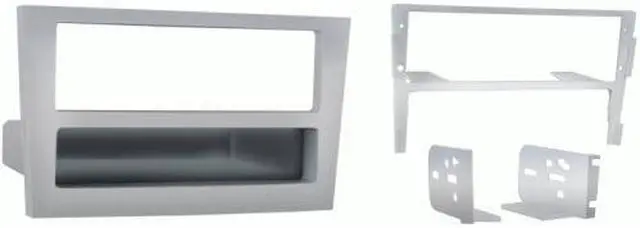 Alt view image 5 of 5 - Metra 99-3107S 2008 Saturn Astra 1-DIN Radio Installation Turbo Kit with Pocket - Silver (1 Each)