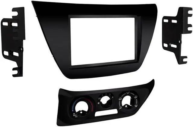 Alt view image 2 of 3 - Metra 95-7017B Black Double DIN Stereo Dash Kit for 2002-2007 Mitsubishi Lancer