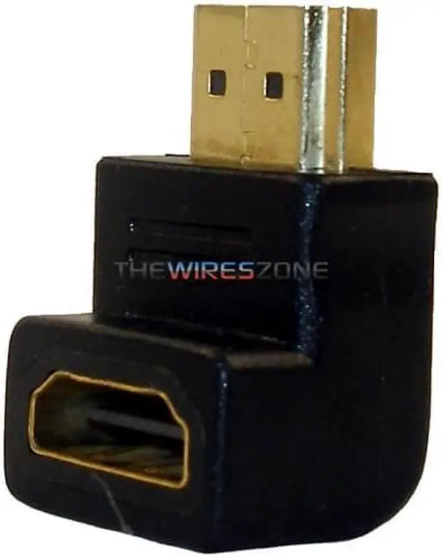 Alt view image 4 of 4 - Earthquake Sounds HD-RA Gold Plated Right Angled HDMI Male to Female Adapter