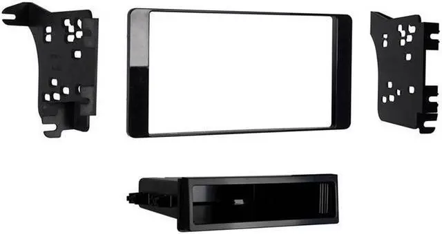 Alt view image 3 of 3 - Metra 99-7018CHG Charcoal Gloss 1-DIN Dash Kit for Select Mitsubishi Outlander