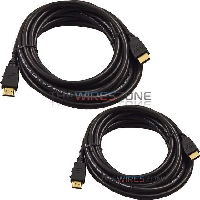 Alt view image 3 of 3 - Male HDMI to HDMI 3ft AV Cable w/ Ethernet for HDTV DVD PC 1080p 1080i 4K (2/pk)