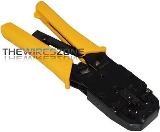 Alt view image 3 of 3 - 490160 Modular Plug Crimper/Stripper Ratcheting Tool for Networking & Telephone