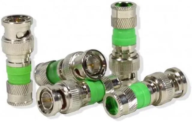 Alt view image 4 of 5 - BNC Compression Type 75 Ohm Coaxial Coax RG59 CCTV Connector (5/pack)