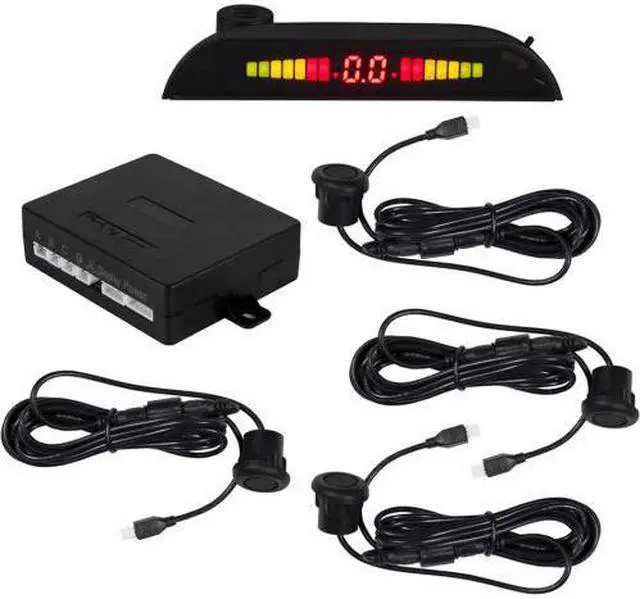 Alt view image 7 of 7 - iBeam by Metra TE-4PSKRUB Universal Rubber Bumper Sensor Rear Parking Assist Kit