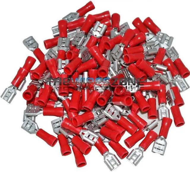 Alt view image 3 of 7 - Install Bay RVFD187 Red Vinyl 22-18 Gauge .187 Female Quick Disconnect (100/pk)