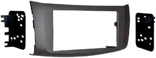Alt view image 4 of 6 - Metra 95-7618G Double DIN Install Dash Kit for 2013-up Nissan Sentra - Gray