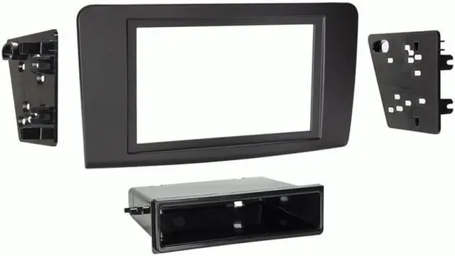 Alt view image 3 of 12 - Metra 99-8723B Single or Double DIN Dash Kit for Mercedes Benz ML Class '06-'11