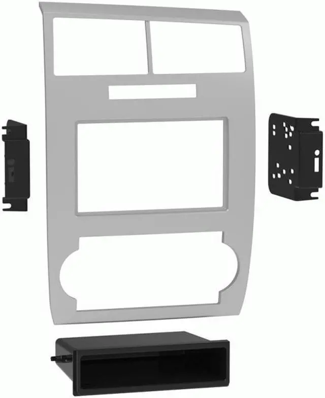 Alt view image 4 of 5 - Metra 99-6548S 1-2 DIN Dash Kit for Dodge Charger w/o Factory Nav 05-07