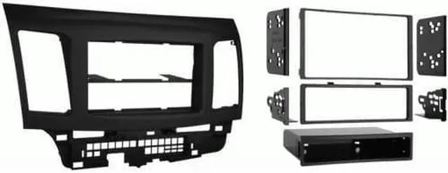 Alt view image 9 of 11 - Metra 99-7011 '08-Up Mitsibushi Mancer Single/Double Din Radio Install Kit