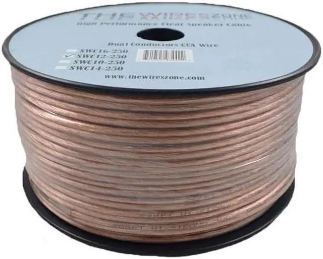 Alt view image 6 of 7 - Car Home Audio Speaker Wire Transparent Clear Cable 12AWG 250ft 12/2 Gauge