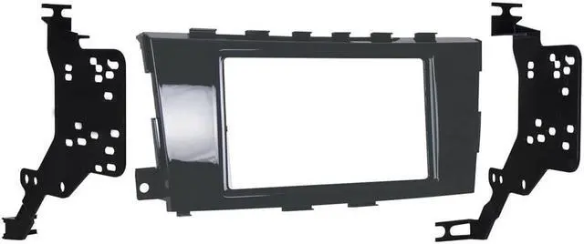 Alt view image 6 of 7 - Metra 95-7617GHG Grey Double DIN Stereo Dash Kit for 2013-up Nissan Altima Sedan