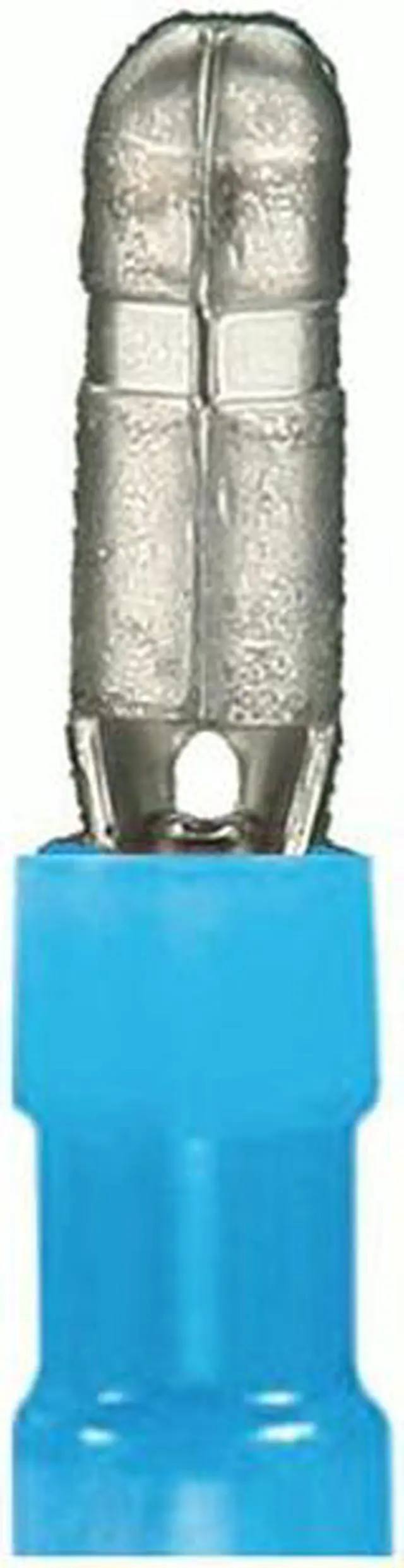 Alt view image 4 of 4 - Install Bay BNMB 16/14 Gauge Blue Nylon Male Bullet Connector - Pack of 100