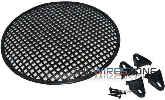 Alt view image 5 of 5 - 12" Steel Speaker/Subwoofer Sub Woofer Waffle Mesh Grille with Clips & Screws