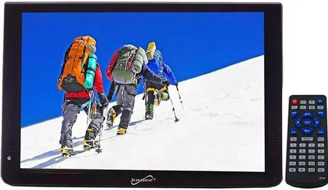 Alt view image 2 of 15 - Supersonic SC-2812 12" Portable Ultra Lightweight Widescreen LED TV, HDMI, SD, MMC, USB, VGA Remote Control