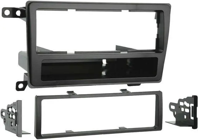 Alt view image 7 of 8 - Metra 99-7403 Single DIN Installation Kit with Pocket for 2003 Nissan Pathfinder (Black)