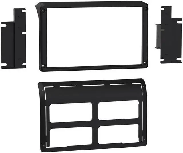 Alt view image 2 of 10 - Metra Dash Kit for Pioneer DMH-C5500NEX 8" Receiver in a 2011-17 Jeep Wrangler