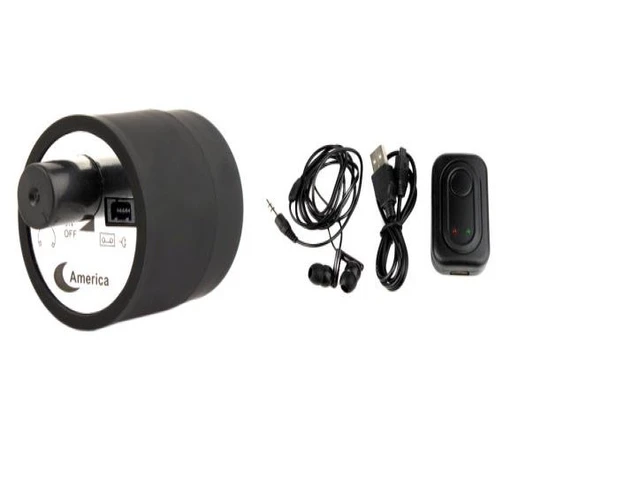 Alt view image 7 of 7 - Black Spy Ear Amplifier Bug Wall Listening Audio Wiretap Device JMW0030