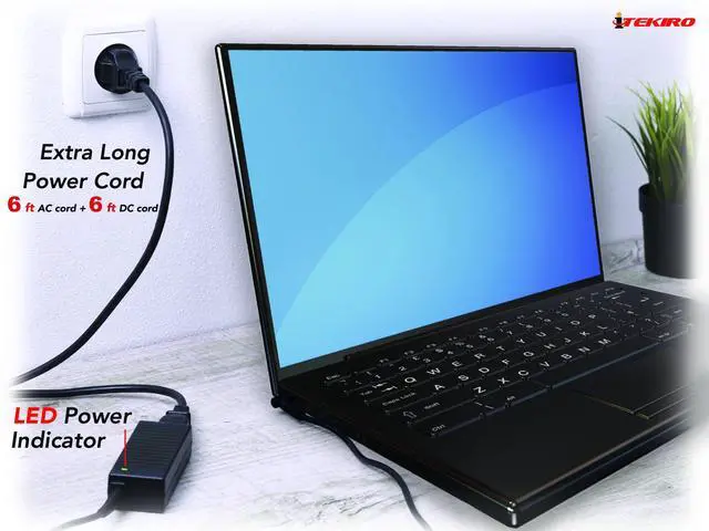 Alt view image 4 of 7 - 240WT21 AC Adapter for Dell G3 15 3500, G5 15 5510 5511 5520 5521 5525 5535, Precision 16 7680, Precision 17 7710 (m7710) 7720 7730 7740 7750  7760 7770 7780, M6400, M6500, M6600, M6700, M6800