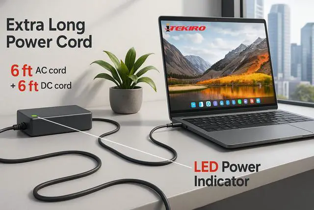 Alt view image 4 of 7 - iTEKIRO 240W AC Adapter for MSI Crosshair 18 HX AI A2XWGKG A2XWGKG-008US A2XWGKG-012US, Katana 15 HX B14W B14WEK B14WFK B14WGK B14WFK-017US B14WFK-278US B14WFK-477US B14WGK-016US B14WGK-274US