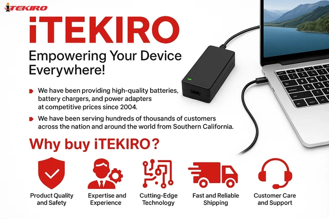 Alt view image 5 of 6 - iTEKIRO 6.5 Ft. Wall Charger for Teqnio 10.1" ELL1002T, ELL1002T-BL ELL1002T-PK; Direk-tek DTLAPY116-1 Convertible Touchscreen Laptop 11.6"; DTLAPY116-1-BK DTLAPY116-1-GD DTLAPY116-1-PK DTLAPY116-1-S