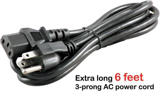 Alt view image 2 of 2 - iTEKIRO 6 ft 3-Prong AC Power Cord for Computers, Monitors, Printers, Scanners, Home Theater Receivers; NEMA 5-15P Male to IEC320 C13 Female; UL Listed