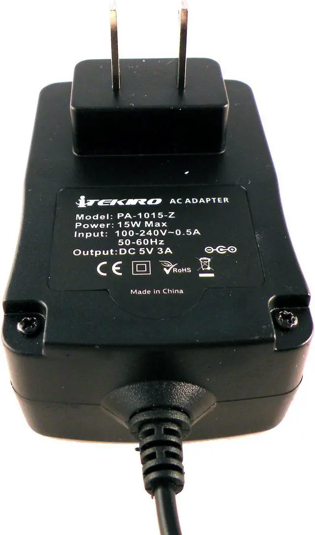 Alt view image 6 of 6 - iTEKIRO AC Wall Charger for Nextbook 10.1 Windows 8.1 NXW10QC32G 2-in-1 Tablet; Tanoshi 2-in-1 Kids Computer 10.1" HD TTBDB10-01P (6.5 Ft DC Cord Right Angle 90 Degree Tip)