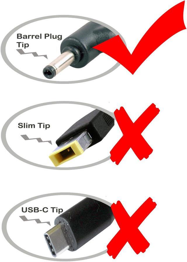 Alt view image 3 of 5 - iTEKIRO AC Adapter for Lenovo Ideapad 110 310 710S 13" 14" 15" 110-14IBR 80T6 110-15IBR 80T7 310-15ISK 80SM 80SN 710S-13ISK 80SW; Yoga 710 11", 710-11ISK 80TX; 5A10H43630 5A10H43632, ADP-45DW C