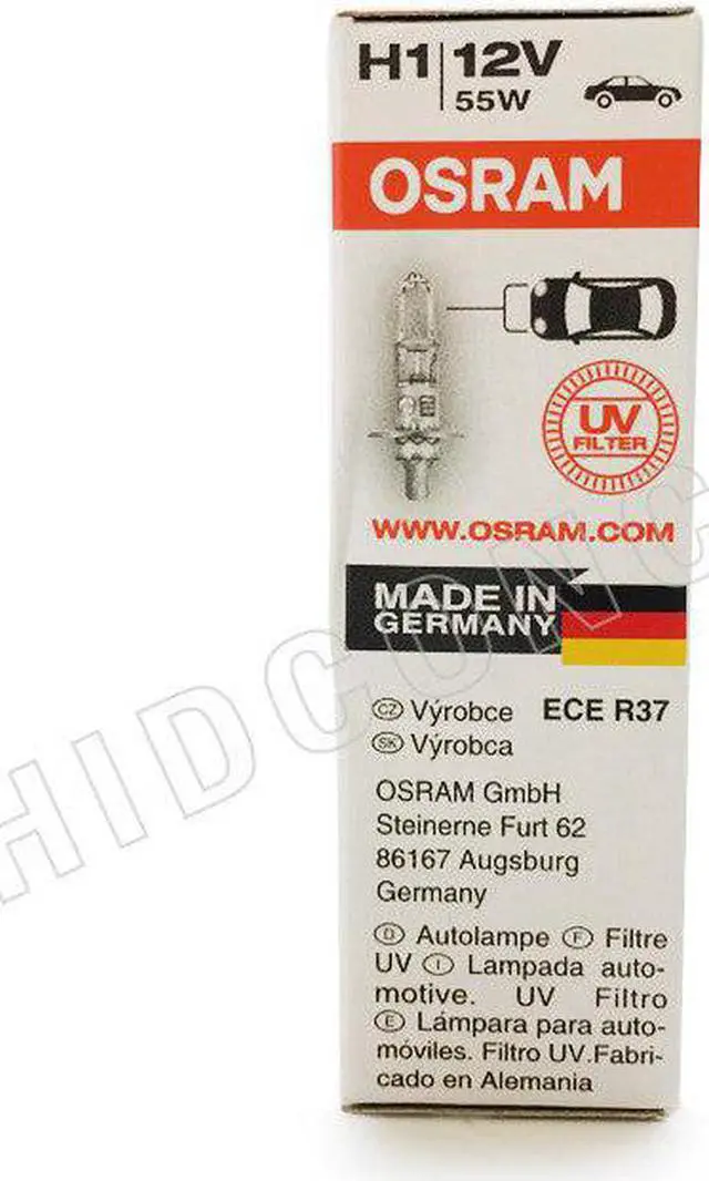 Alt view image 6 of 7 - OSRAM H1 64150 55w 12v - Original Line High Performance Halogen Bulb