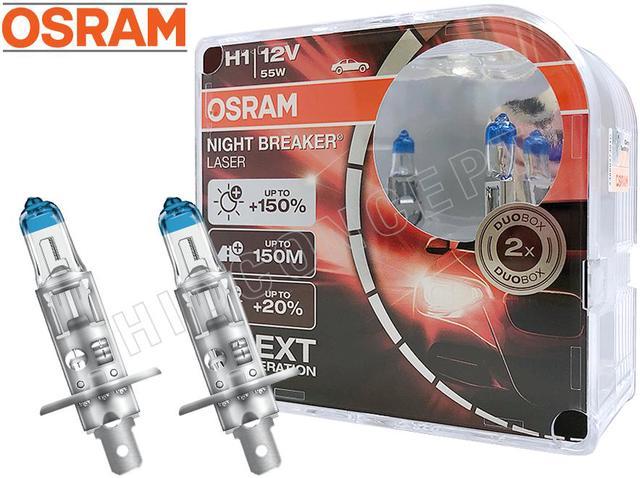 H1 - Osram Night Breaker Laser +150% 64150NL-HCB Bulbs (Pack of 2