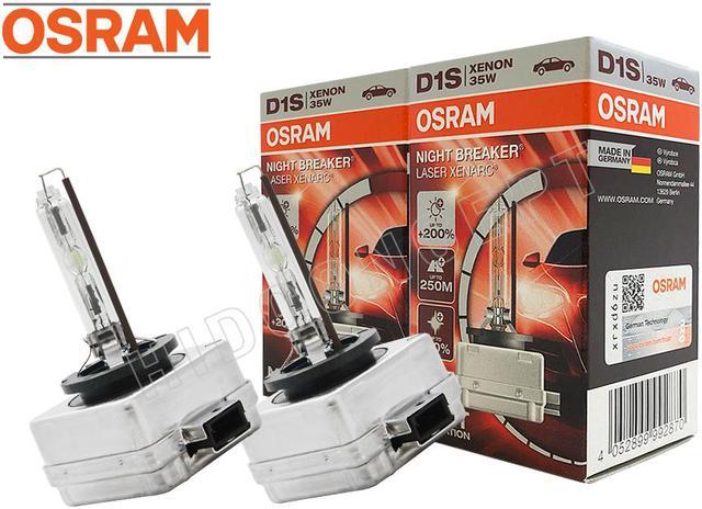 Osram D1S HID Night Breaker Laser +200% 66140XNL Bulbs (Pack of 2) 