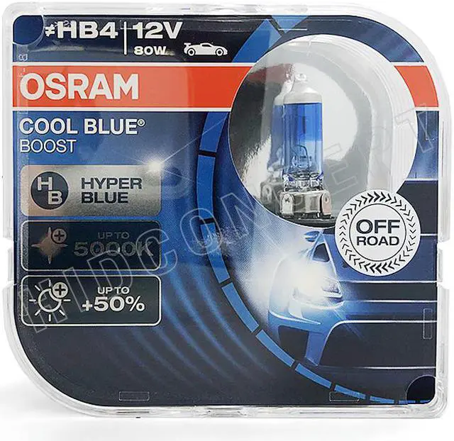 Alt view image 3 of 4 - 9006 (HB4) - Osram Cool Blue Boost Up to 5000K 69006CBB-HCB Bulbs (Pack of 2)