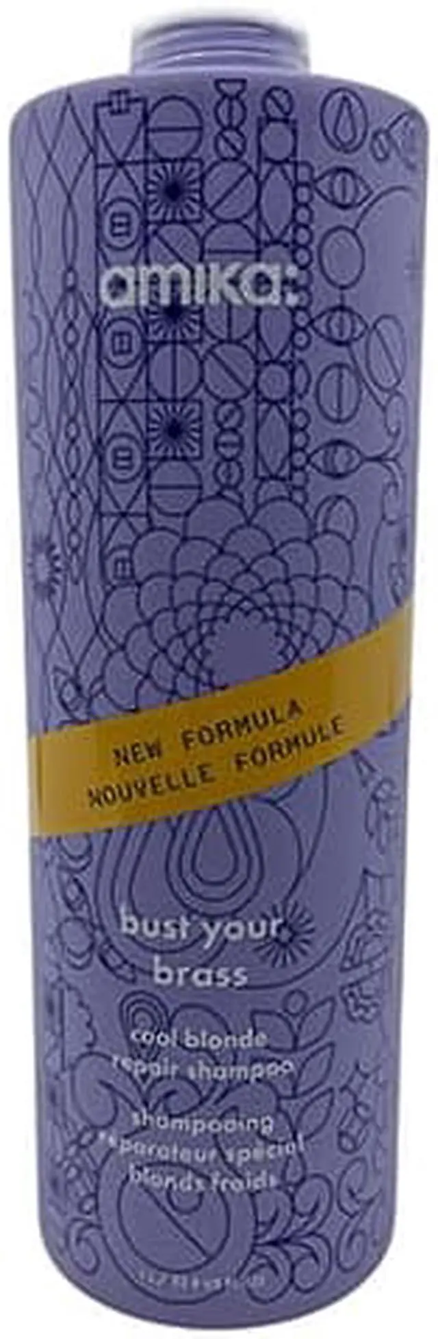 Alt view image 4 of 4 - Amika Bust Your Brass Cool Blonde Repair Shampoo 33.8 OZ