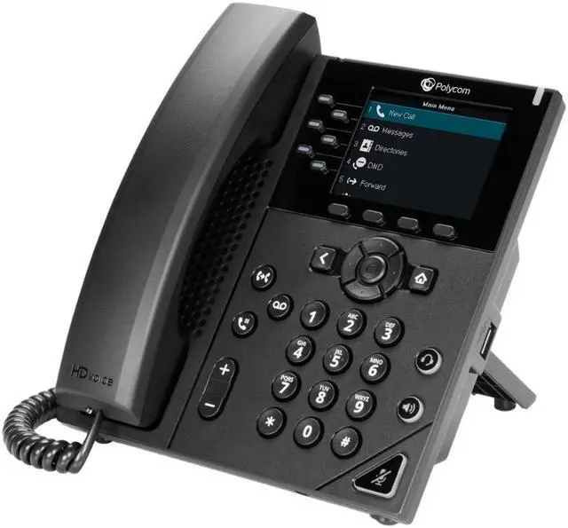 Alt view image 7 of 9 - Polycom VVX350 2200-48830-025-R IP Phone
